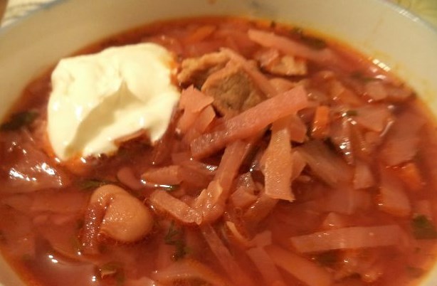 Red Borscht with Sugar Beet