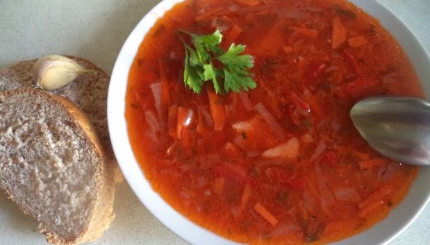 Red Borscht without Meat