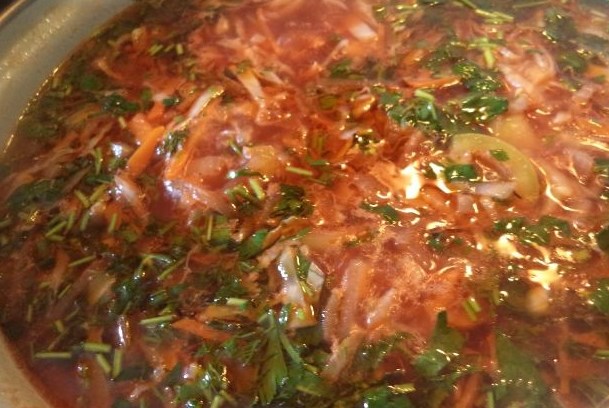 Red Borscht without Meat step 5