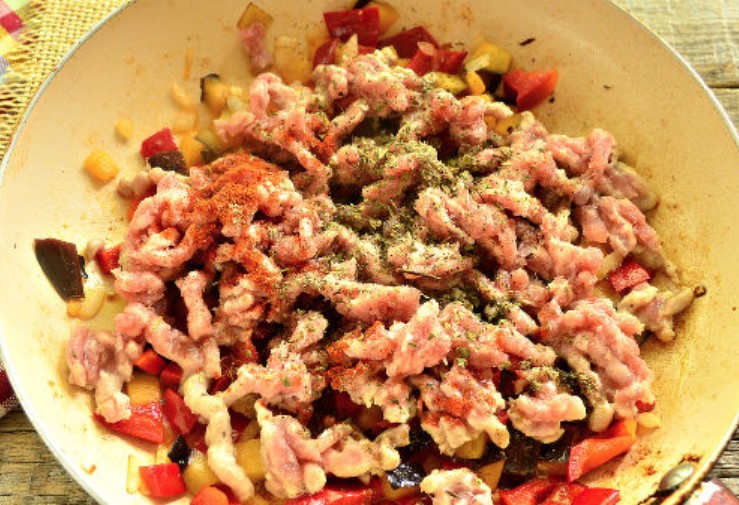 Rice with Minced Meat step 6