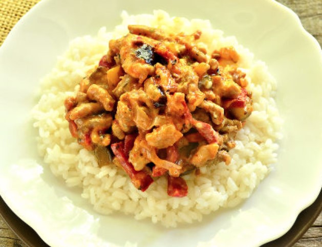 Rice with Minced Meat step 9