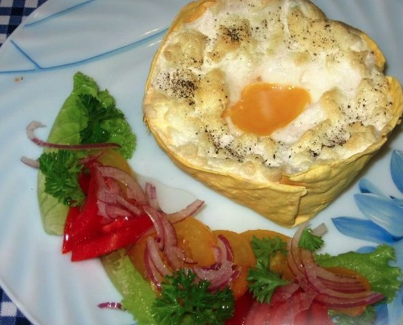 Scrambled Eggs “Orsini” in Pita Bread