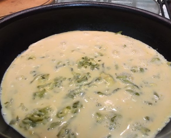 Scrambled Eggs with Cheese and Pickles step 4