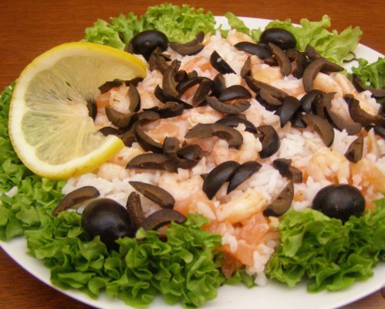 Shrimp and Salmon Salad