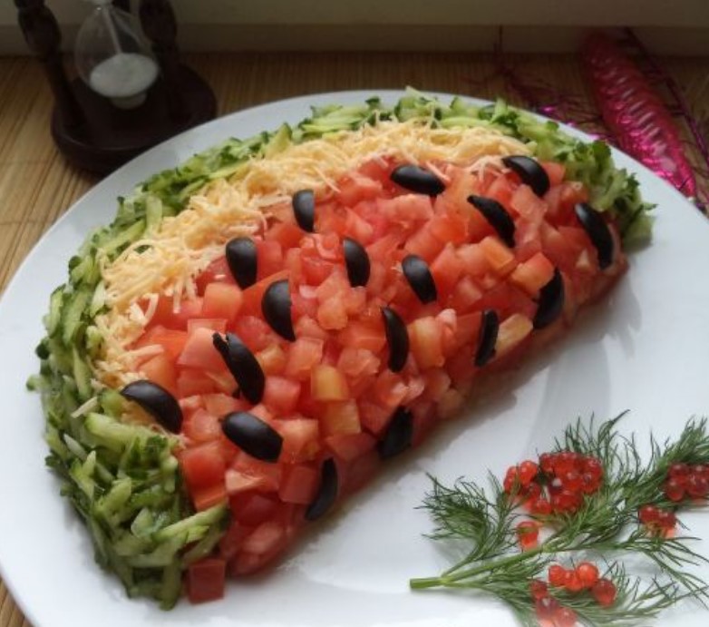 Salad “Watermelon Slice”