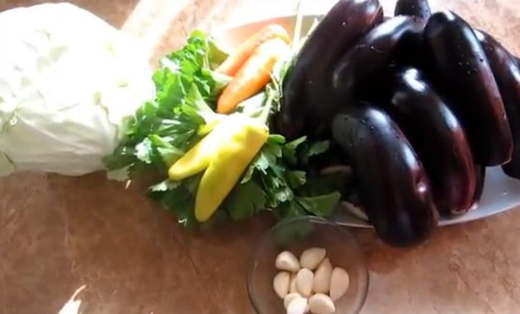 Pickled Eggplant with Cabbage step 1