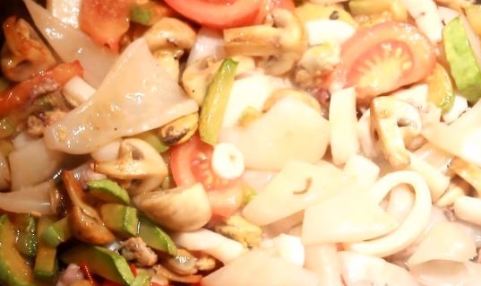 Saute of Vegetables with Seafood step 11
