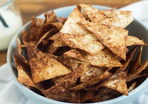 Sweet Lavash “Chips” with Cocoa and Cinnamon