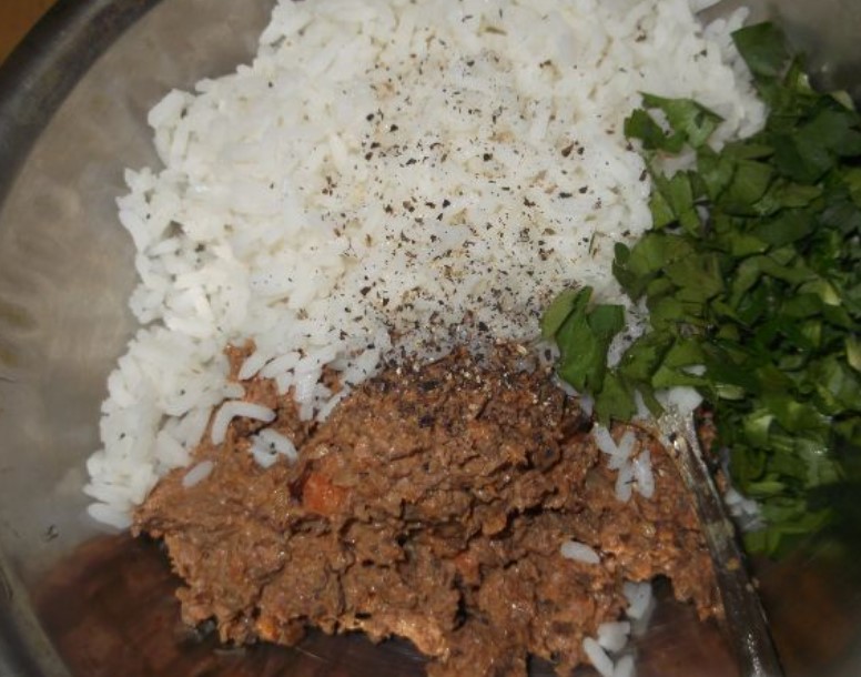 Filling For Pies with Liver and Rice step 9