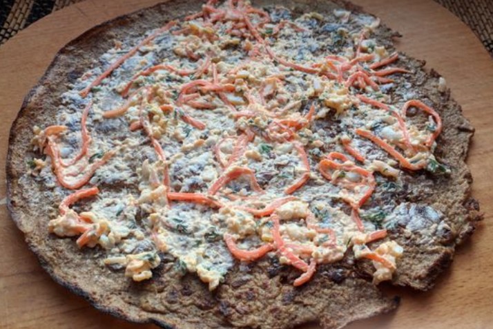 Liver Pancakes Stuffed with Cheese, Korean Carrots and Eggs step 18