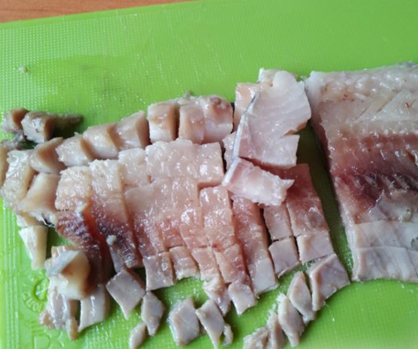Striped Salad with Herring and Beetroot step 4