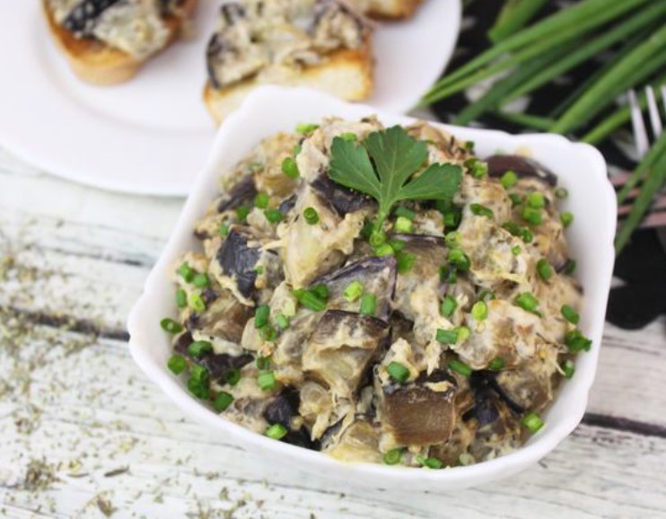 Fried Eggplant with Melted Cheese