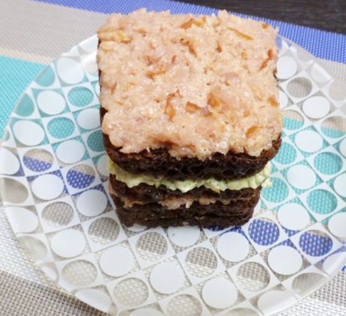 Snack Sandwiches “Striped” step 9