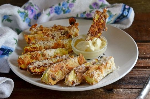 Baked Zucchini with Cheese Breading step 9