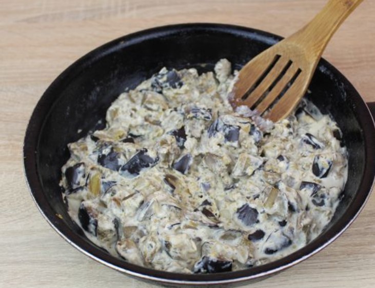 Fried Eggplant with Melted Cheese step 9