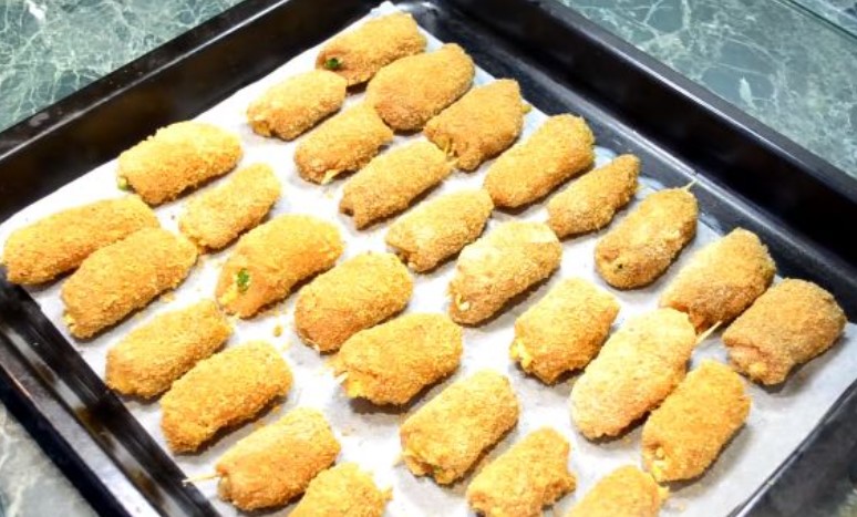 Chicken Rolls with Cheese and Bell Pepper step 11