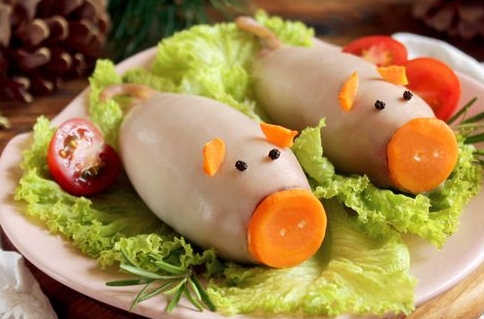 Holliday’s Squid Stuffed with Rice and Mushrooms