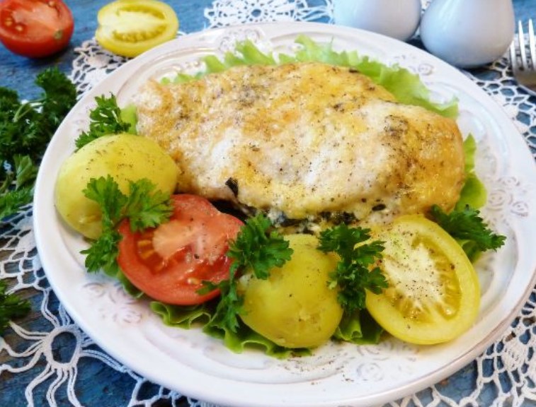 Chicken Fillet Stuffed with Spinach and Cheese