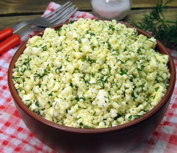 Fried Cottage Cheese with Herbs