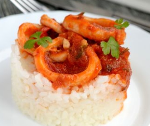 Squid in Spicy Tomato Sauce step 9