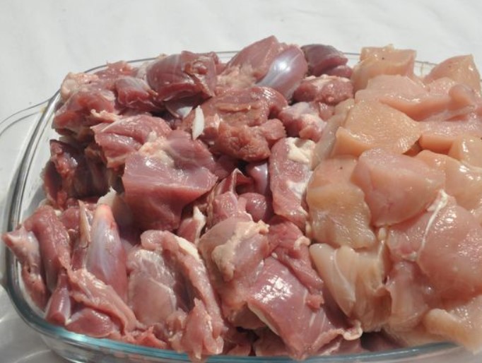 Lula Kebab with Lamb and Chicken Fillet (Grilled) step 2