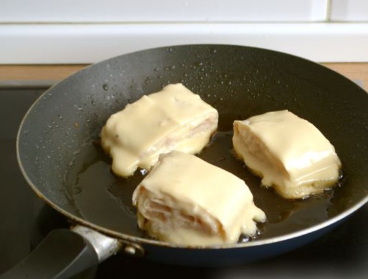 Lavash Rolls with Minced Chicken, in Batter step 13