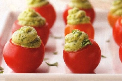 Snack Stuffed Cherry Tomatoes