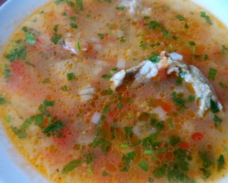 Kharcho Soup with Fresh Tomatoes