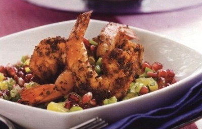 Spicy Shrimp with Orange Salsa