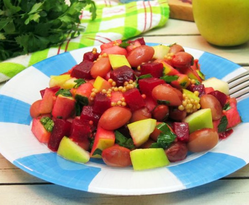 Beetroot, Bean and Apple Salad