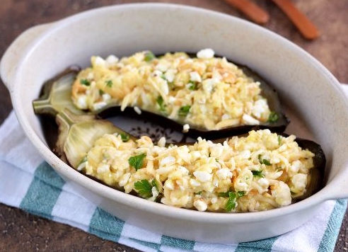 Eggplant Stuffed with Cottage Cheese step 6