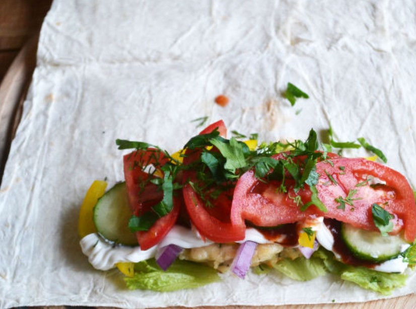 Shawarma with Kebab step 18
