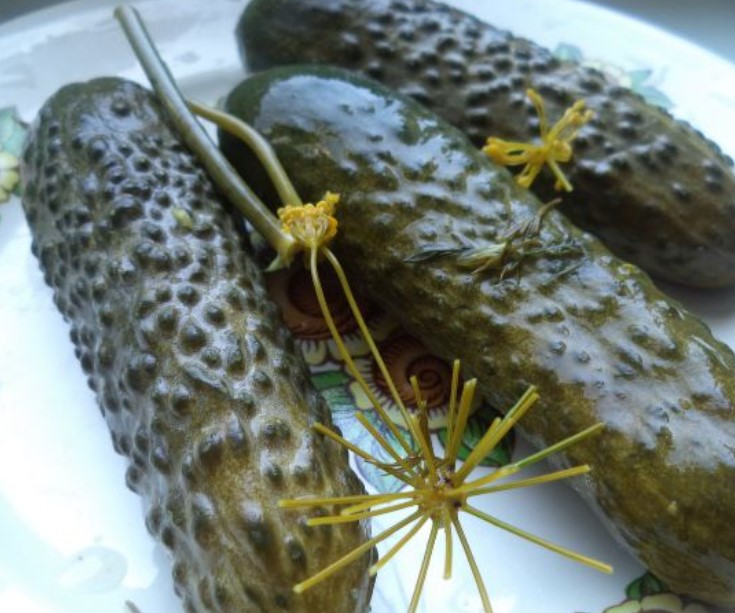 Lightly Salted Cucumbers (with Mineral Water)