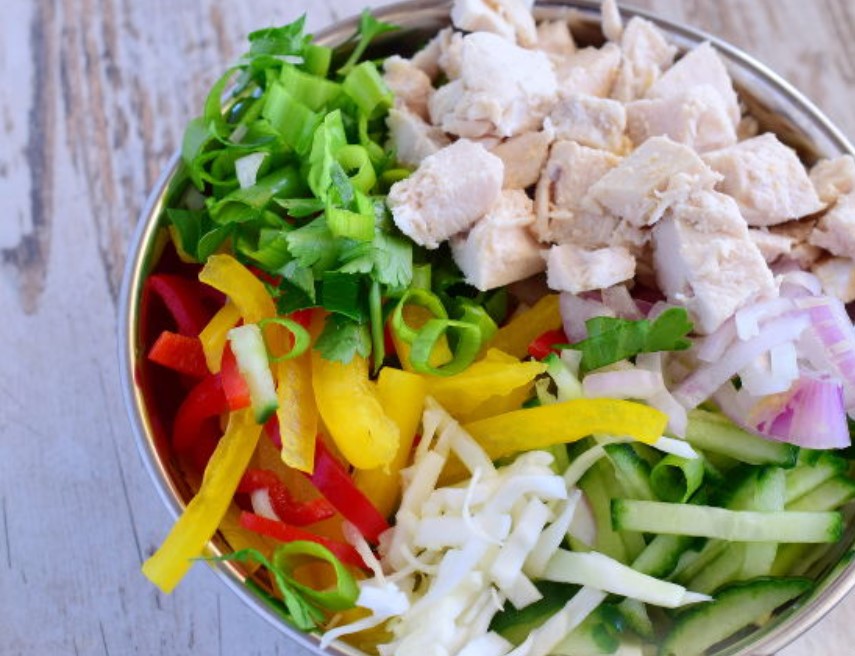 Chicken and white Cabbage Salad step 9