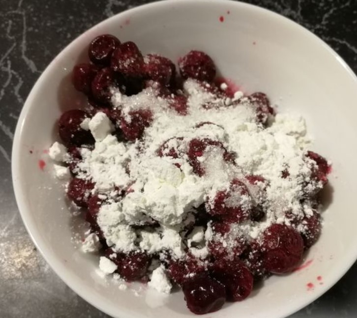 Chocolate Biscuit with Cherries step 9