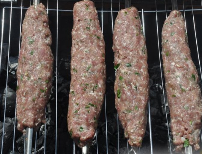 Lula Kebab with Lamb and Chicken Fillet (Grilled) step 13
