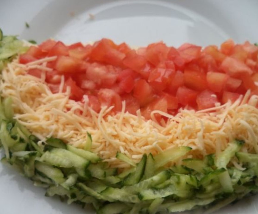 Salad “Watermelon Slice” step 14