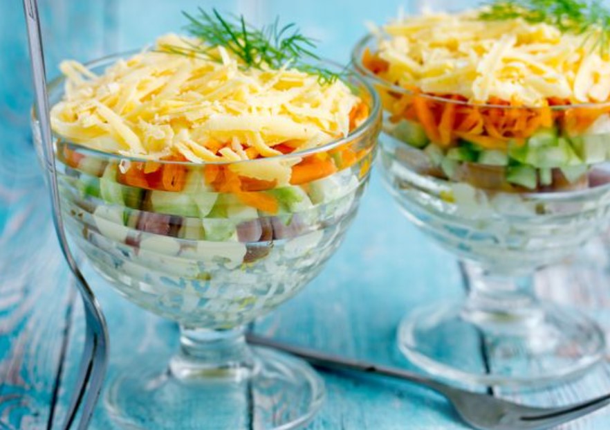 Korean Style Smoked Chicken and Carrot Salad