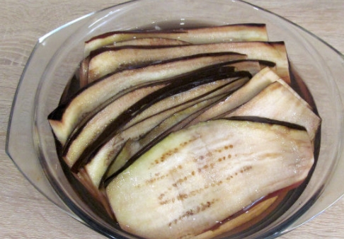 Eggplant Rolls with Chicken step 2