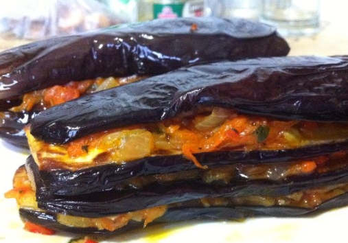 Turkish Stuffed Eggplant