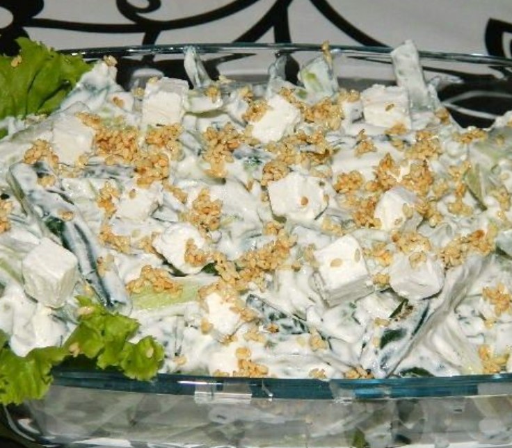 Cucumber Salad with Feta Cheese