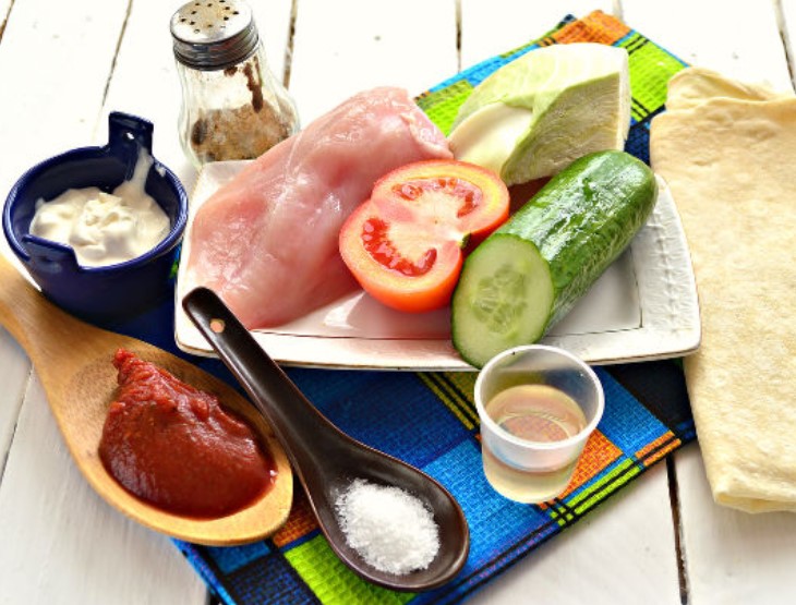 Chicken Shawarma step 1