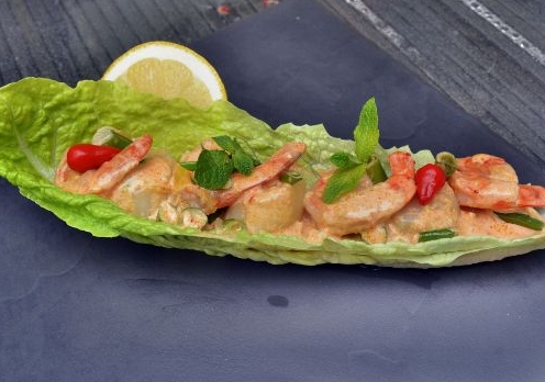 Seafood in a Creamy Sauce