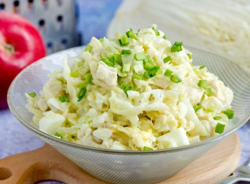 Chicken, Chinese Cabbage and Apple Salad