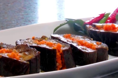 Stuffed Salted Eggplant