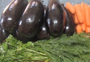 Stuffed Salted Eggplant step 1