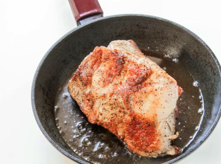 Baked Pork with Mustard-Nut Crust step 5
