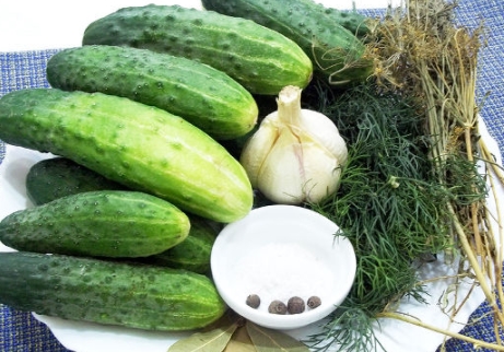 Lightly Salted Cucumbers in a Package step 1