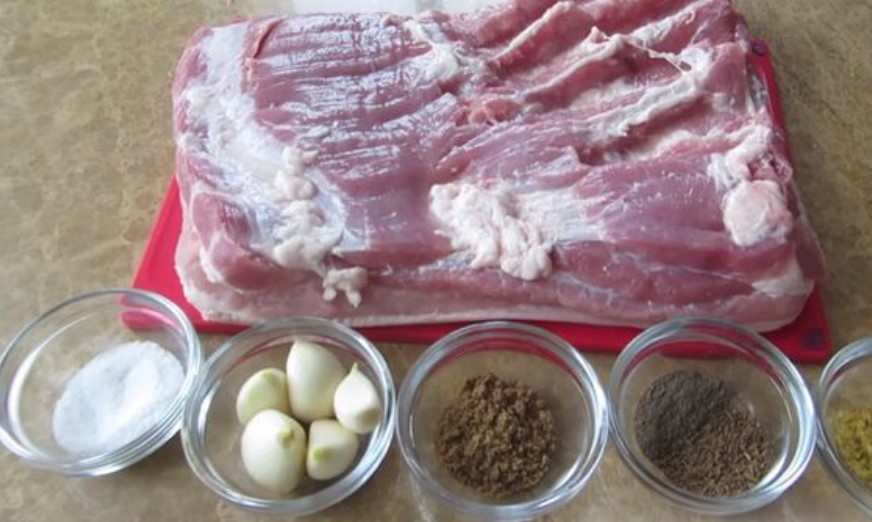 Oven-Baked Pork Belly step 1