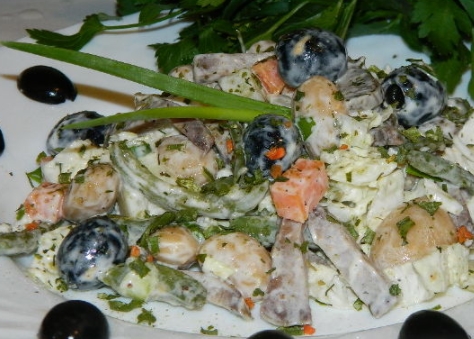 Spanish Salad with Tongue